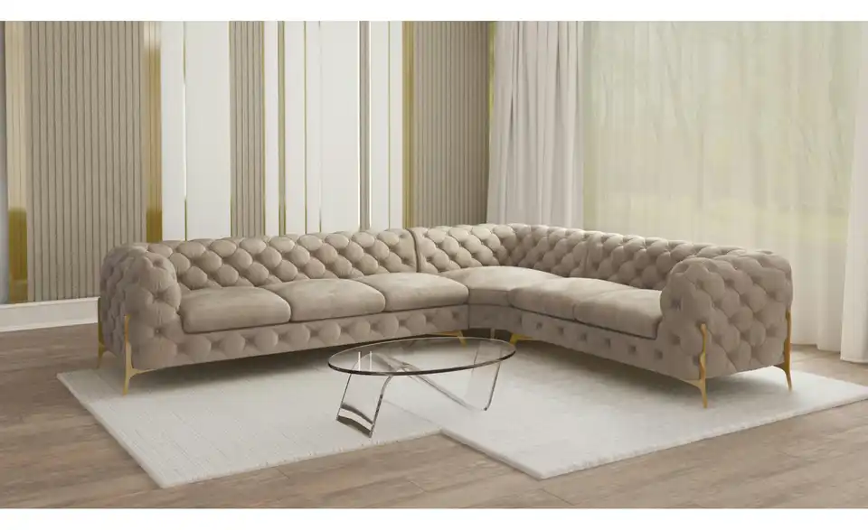 Ecksofa, in Wohnsituation