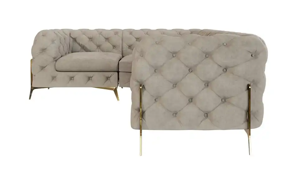 Chesterfield Ecksofa Natalie, Frontansicht
