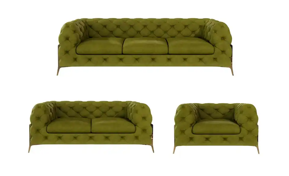 Polstergarnitur 3+2+1, Frontansicht