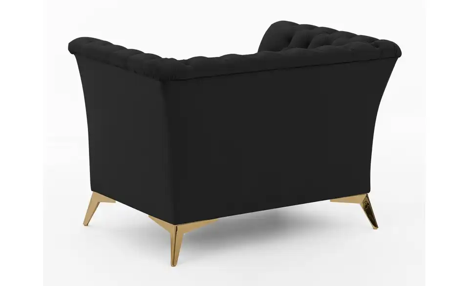 Chesterfield Polstergarnitur 3+1 Wilhelm, Rückansicht