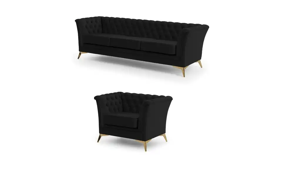 Chesterfield Polstergarnitur 3+1 Wilhelm, Perspektive