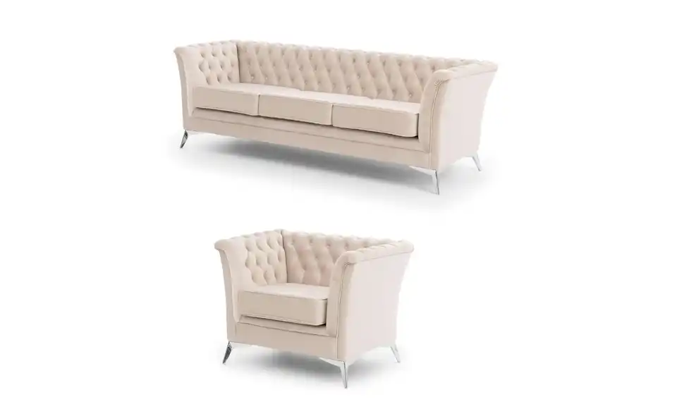 Chesterfield Polstergarnitur 3+1 Wilhelm, Perspektive