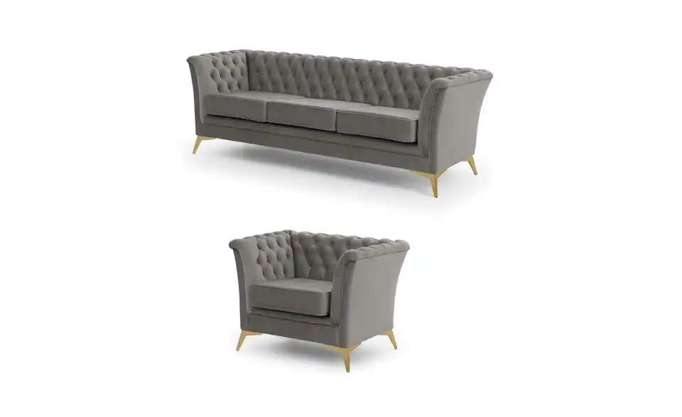 Chesterfield Polstergarnitur 3+1 Wilhelm, Perspektive