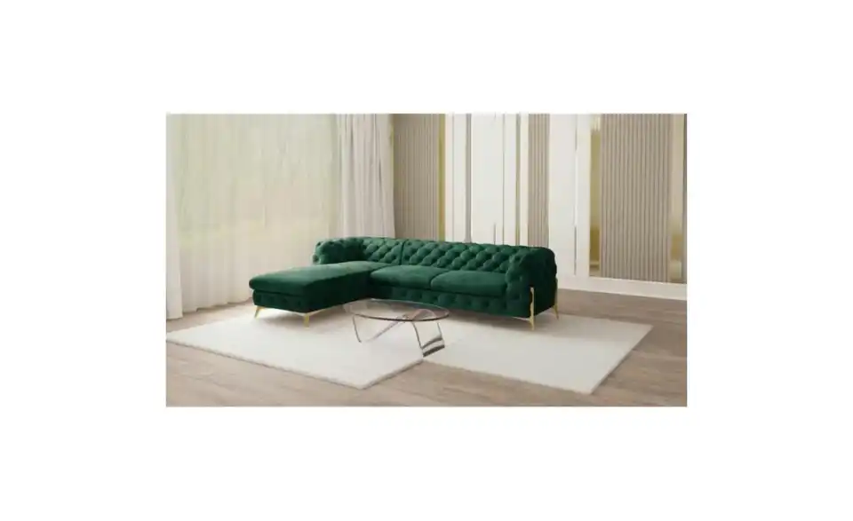 Chesterfield Ecksofa Natalie, in Wohnsituation