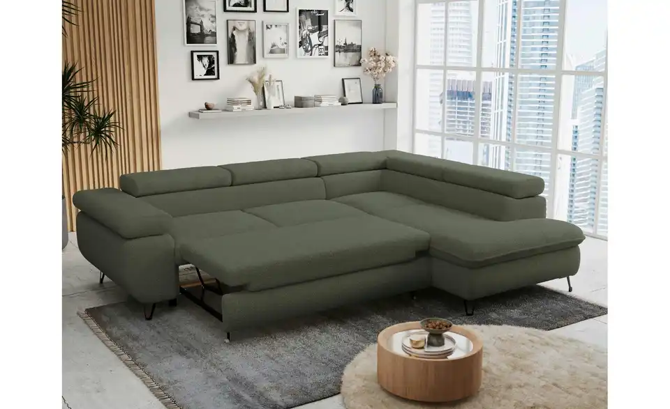 Ecksofa Grün, in Wohnsituation