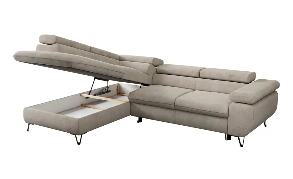 Ecksofa Beige, Detailansicht