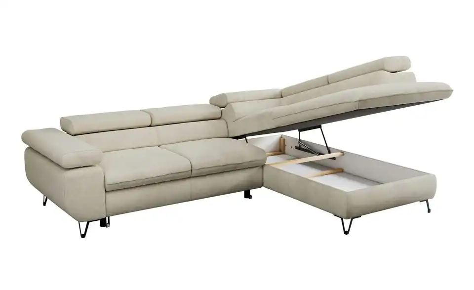 Ecksofa Beige, Detailansicht