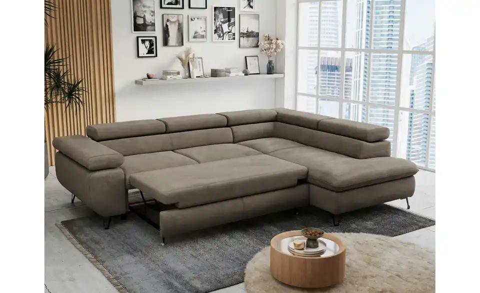 Ecksofa Braun, in Wohnsituation