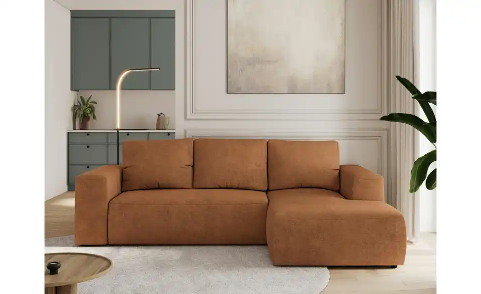 Ecksofa Orange, in Wohnsituation