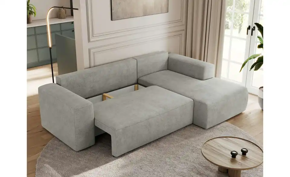 Ecksofa Hellgrau, Funktionsansicht