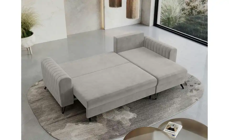 Ecksofa Axel mit Schlaffunktion, in Wohnsituation