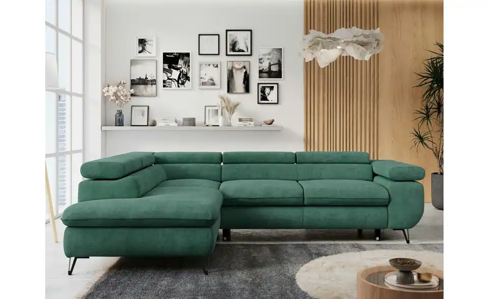 Ecksofa Grün, in Wohnsituation