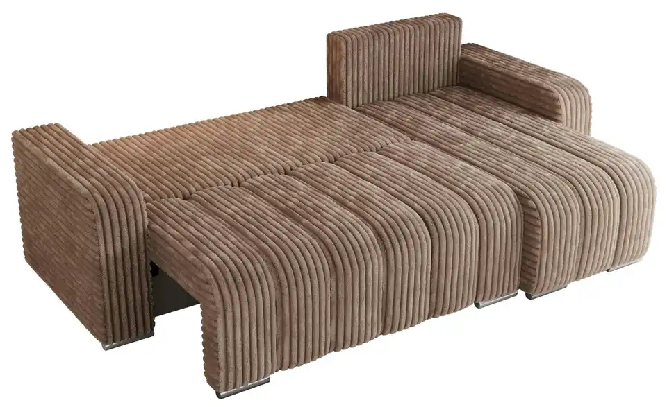 Ecksofa Braun, Detailansicht