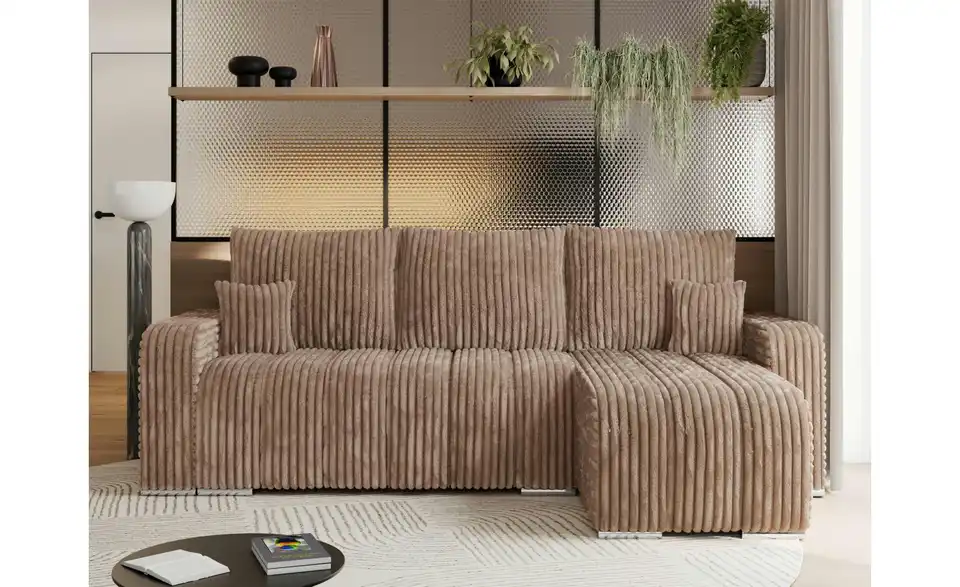 Ecksofa Braun, in Wohnsituation