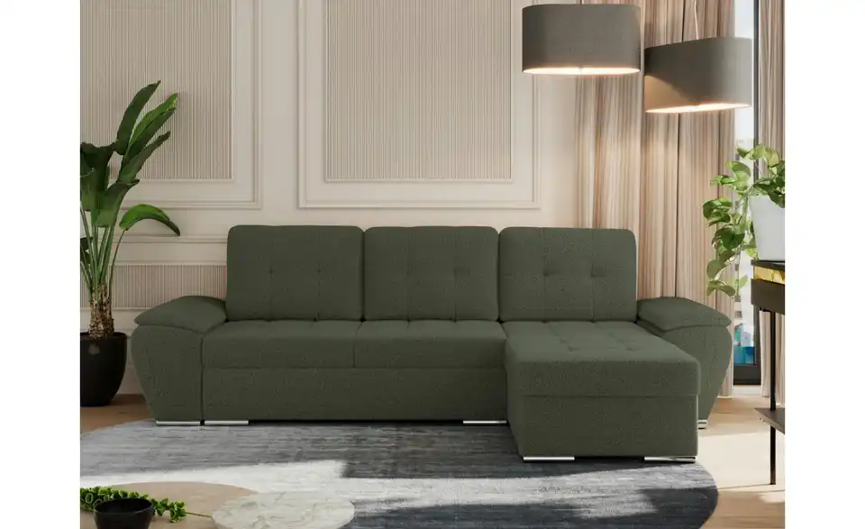 Ecksofa Umbria mit Schlaffunktion, in Wohnsituation
