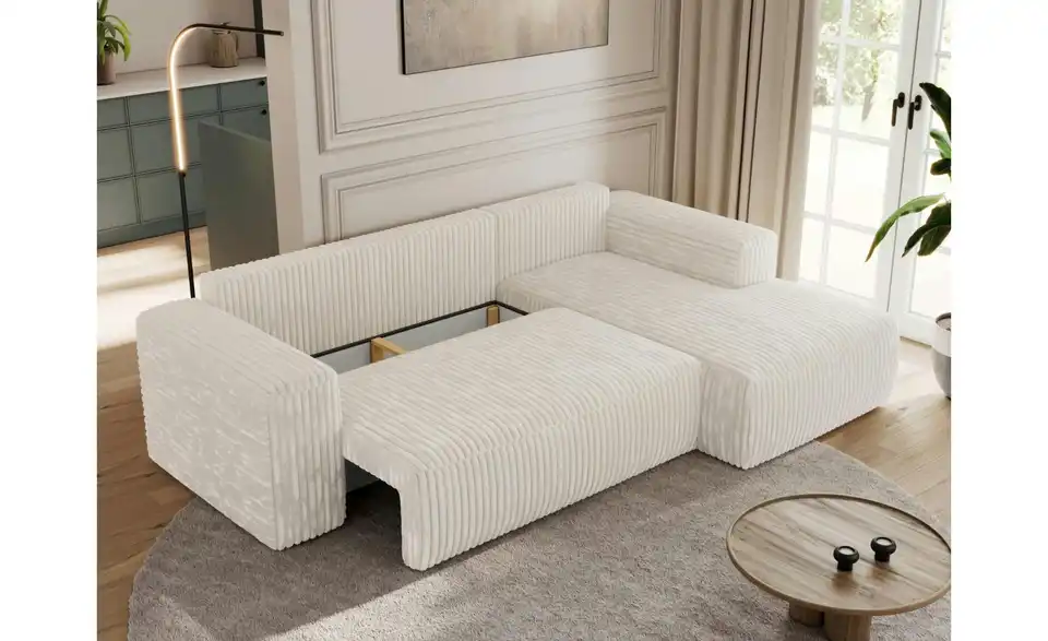 Ecksofa Beige, Funktionsansicht