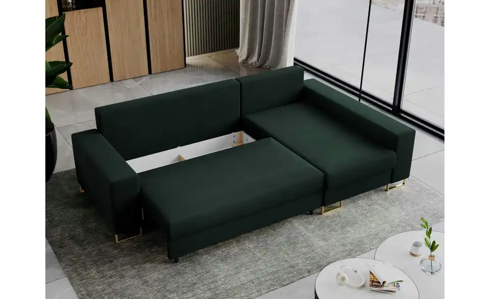 Ecksofa Grün, Funktionsansicht