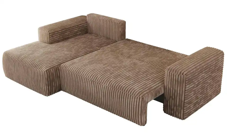 Ecksofa Braun, Detailansicht