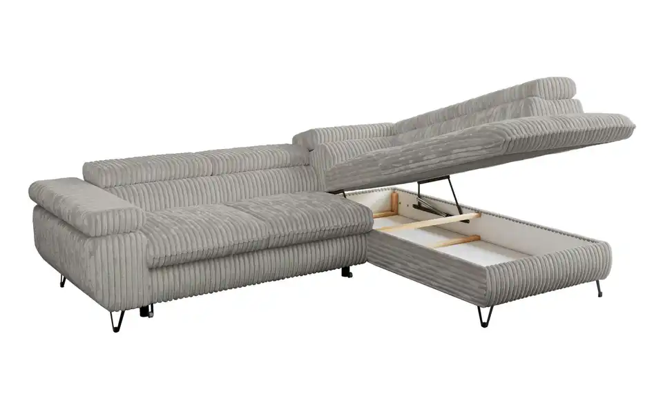 Ecksofa Hellgrau, Detailansicht