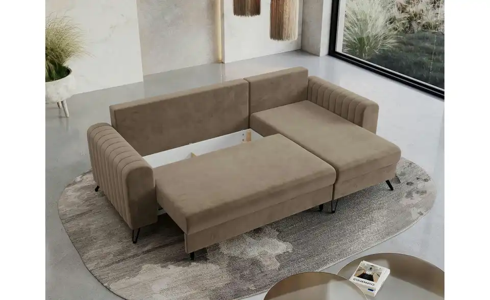 Ecksofa Axel mit Schlaffunktion, Funktionsansicht