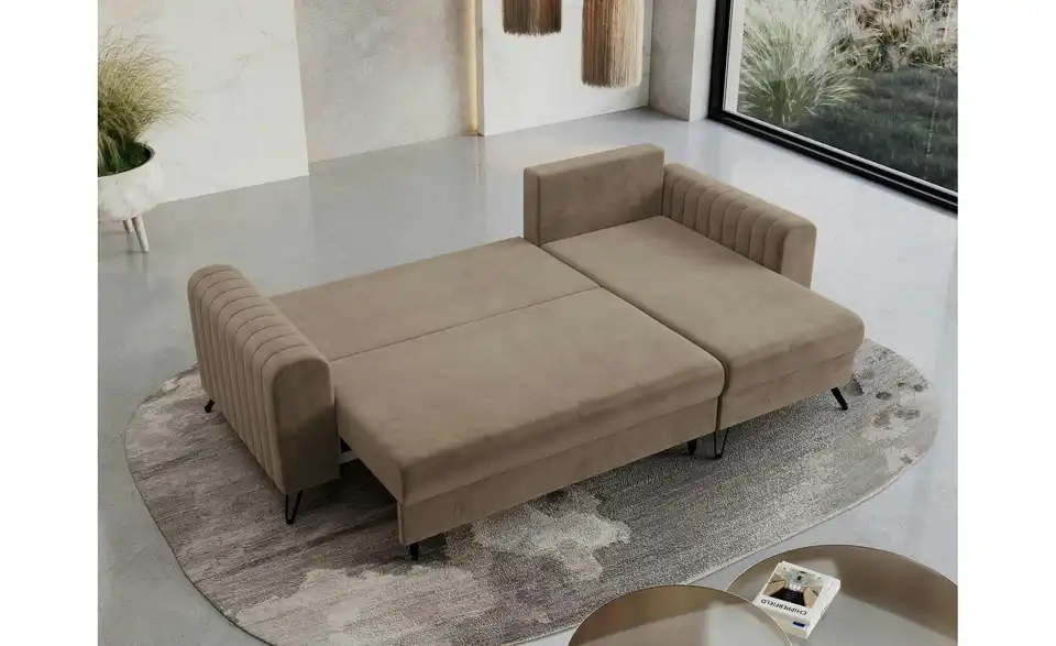 Ecksofa Axel mit Schlaffunktion, in Wohnsituation