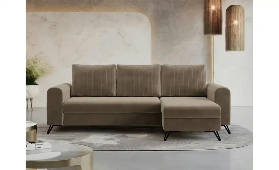 Ecksofa Axel mit Schlaffunktion, in Wohnsituation