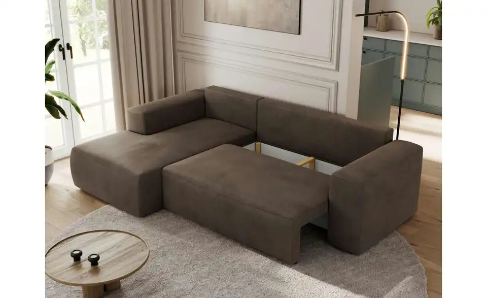 Ecksofa Braun, Funktionsansicht