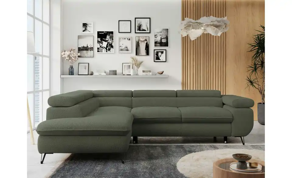 Ecksofa Grün, in Wohnsituation