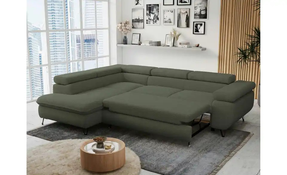 Ecksofa Grün, in Wohnsituation