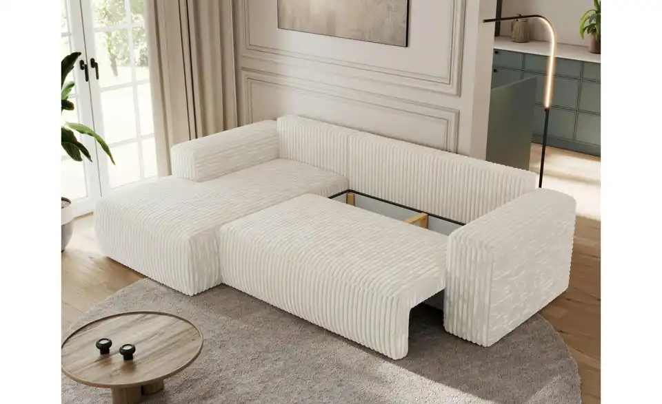 Ecksofa Beige, Funktionsansicht