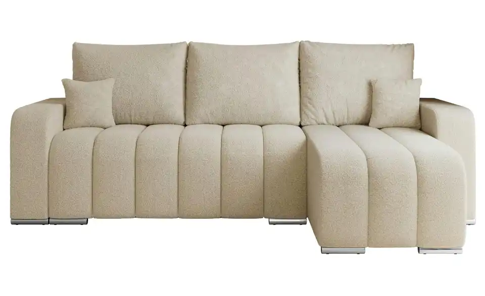 Ecksofa Beige, Frontansicht