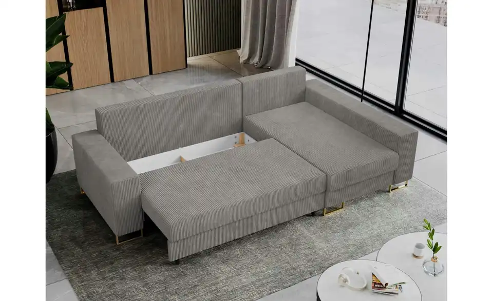 Ecksofa Dorain mit Schlaffunktion, Funktionsansicht