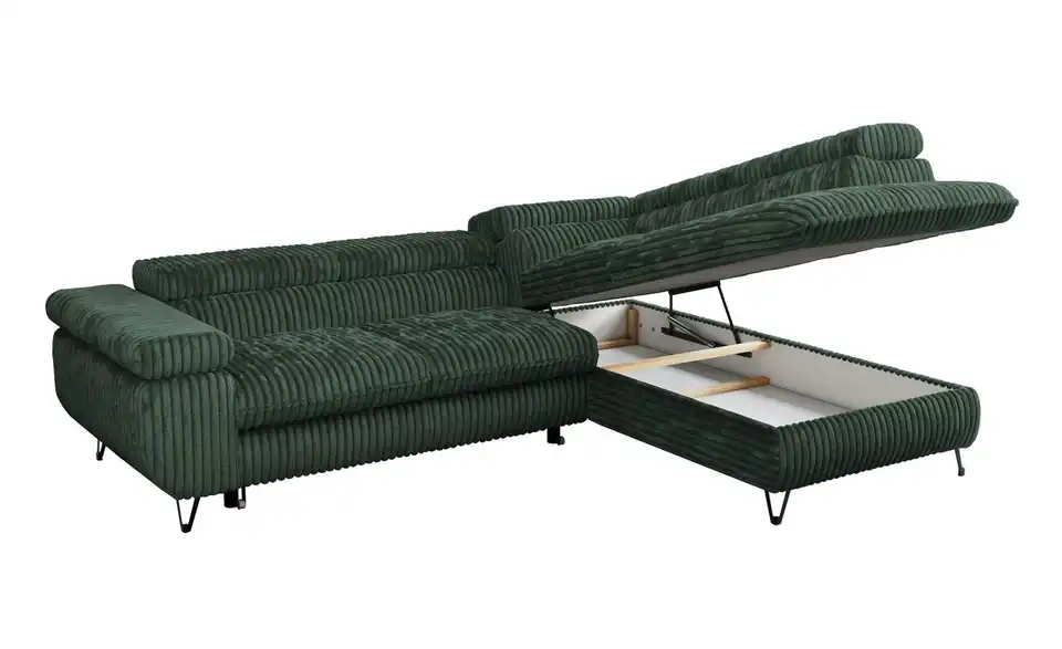 Ecksofa Grün, Detailansicht