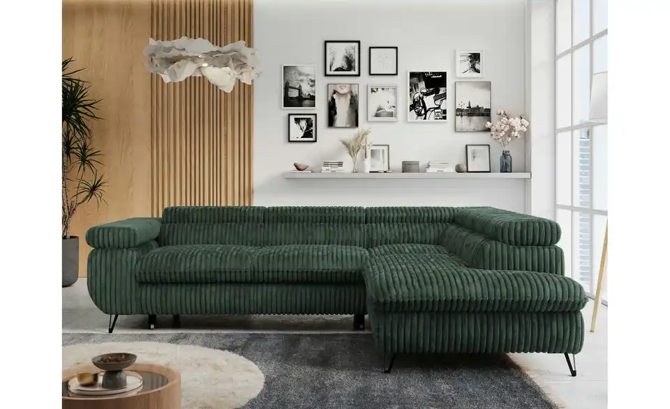 Ecksofa Grün, in Wohnsituation