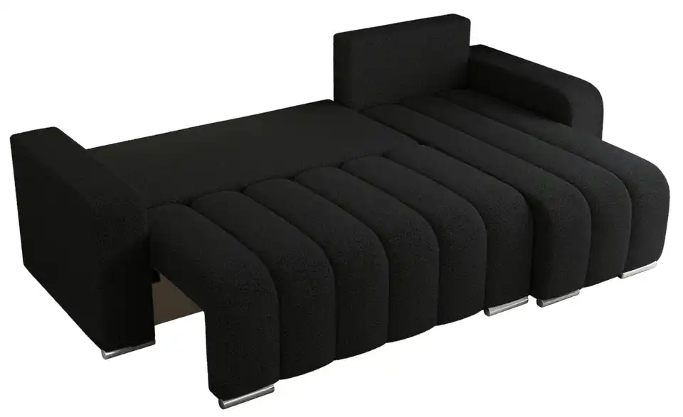 Ecksofa Schwarz, Detailansicht