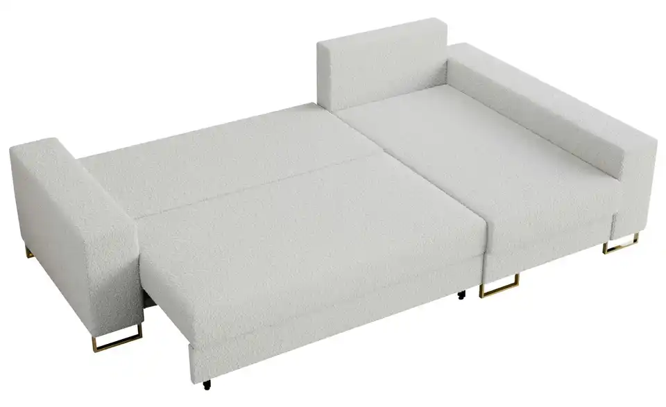 Ecksofa Weiß, Detailansicht