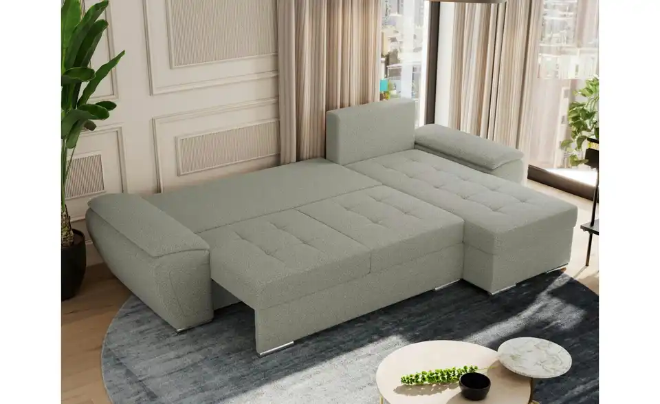 Ecksofa Umbria mit Schlaffunktion, in Wohnsituation