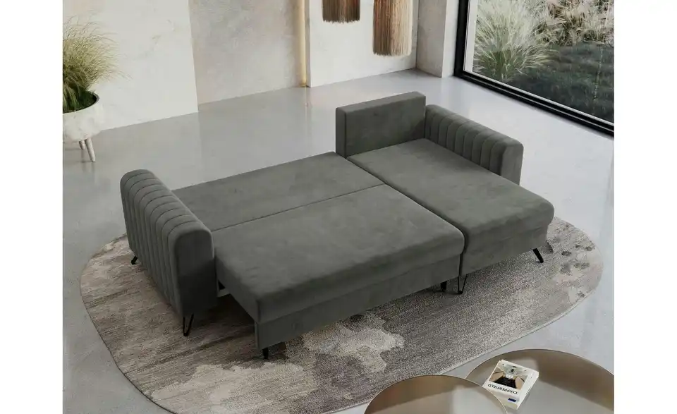 Ecksofa Axel mit Schlaffunktion, in Wohnsituation