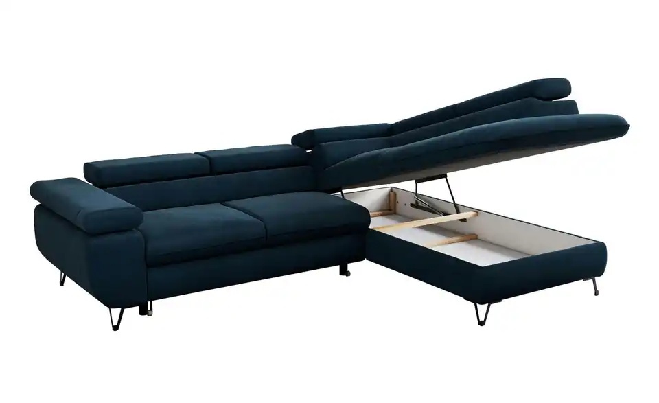 Ecksofa Dunkelblau, Detailansicht