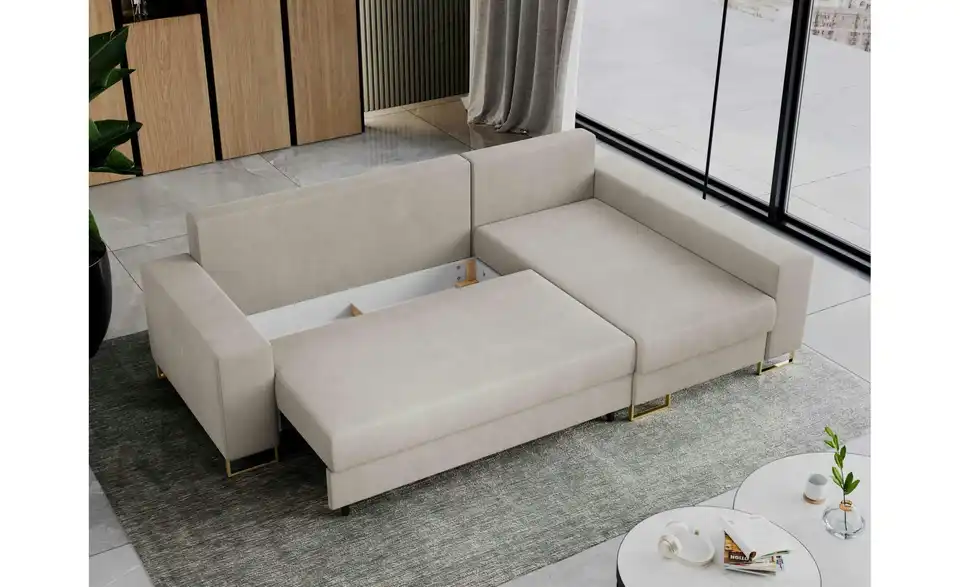 Ecksofa Beige, Funktionsansicht