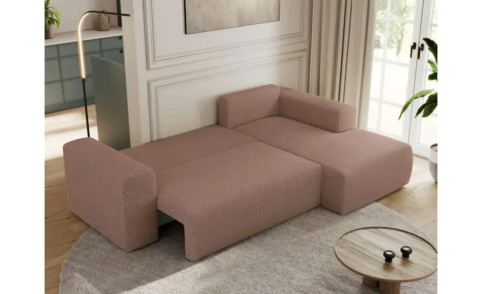 Ecksofa Rosa, in Wohnsituation