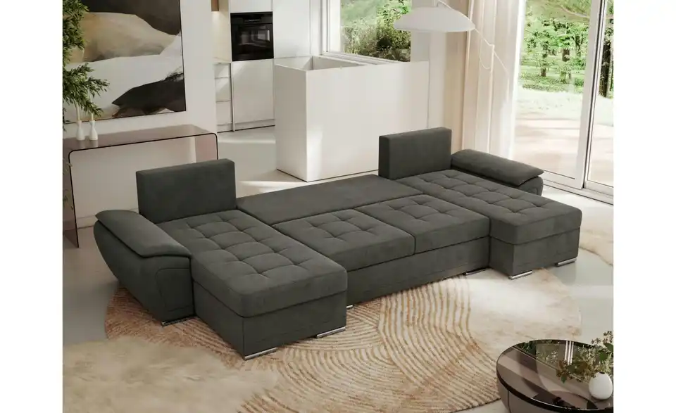 Wohnlandschaft Umbria mit Schlaffunktion, Funktionsansicht