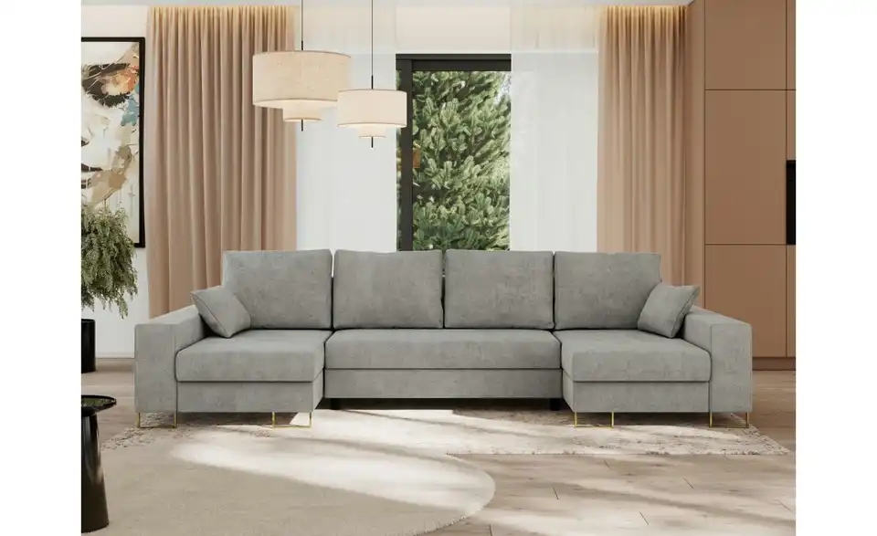 Wohnlandschaft Hellgrau, in Wohnsituation