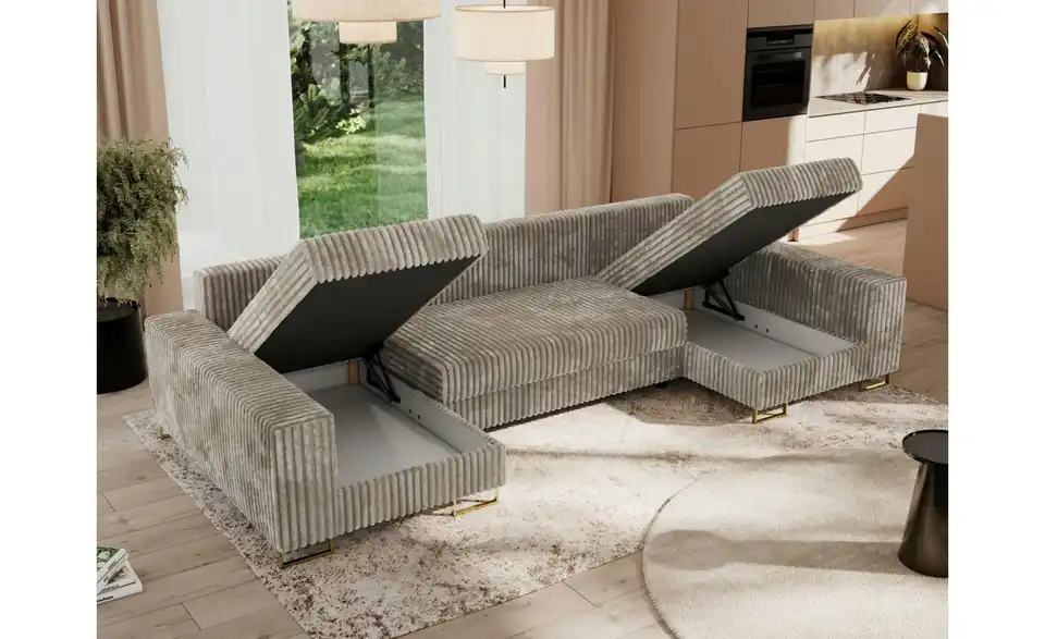 Wohnlandschaft Hellbraun, in Wohnsituation