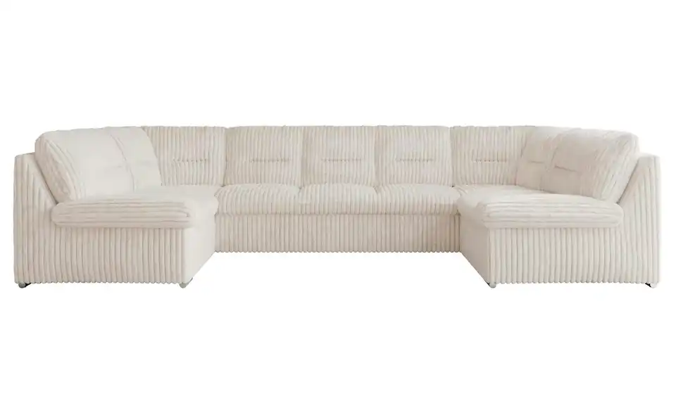 Wohnlandschaft Hellgrau, Frontansicht