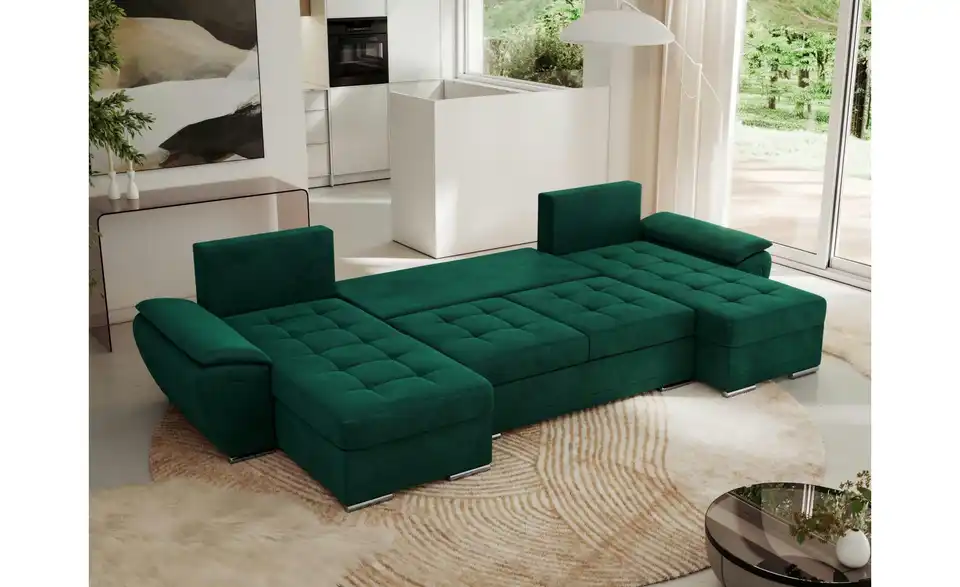 Wohnlandschaft Umbria mit Schlaffunktion, Funktionsansicht