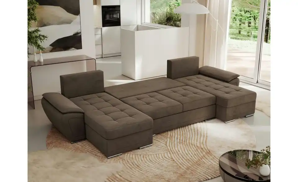 Wohnlandschaft Umbria mit Schlaffunktion, Funktionsansicht