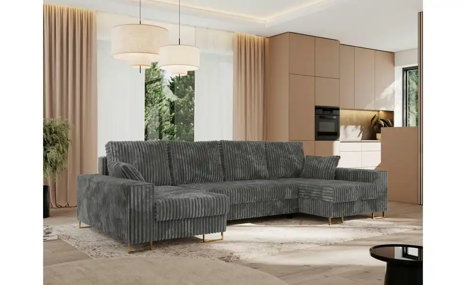 Wohnlandschaft Dorain mit Schlaffunktion, in Wohnsituation