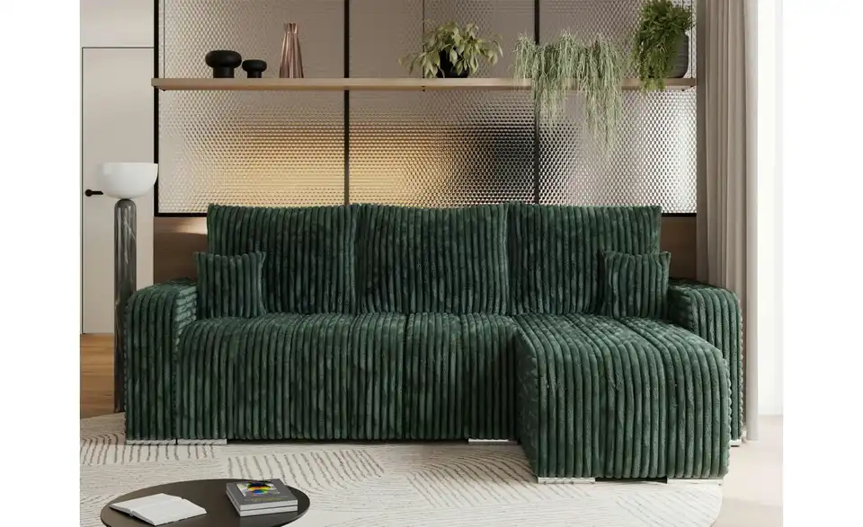 Ecksofa Grün, in Wohnsituation