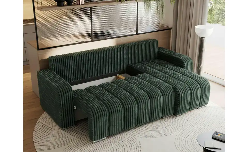 Ecksofa Grün, Funktionsansicht